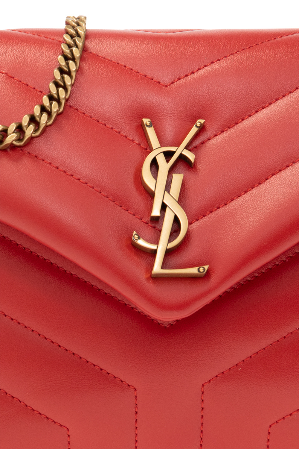【関税・送料込】Saint Laurent LOULOU SMALL マトラッセ 赤 Puffer Small Loulou Bag
